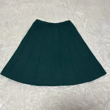 나이스 클랍 다크 그린 플리츠 스커트 안감 있음