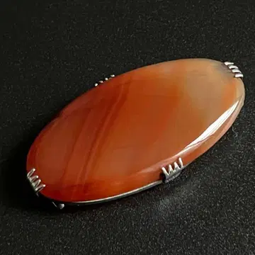 오비 고정 띠 68 마노 오렌지 오벌