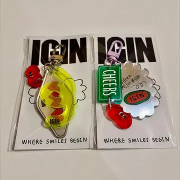 IGIN 아이긴 키링 BTS 진 시부야 팝업 미개봉 2개