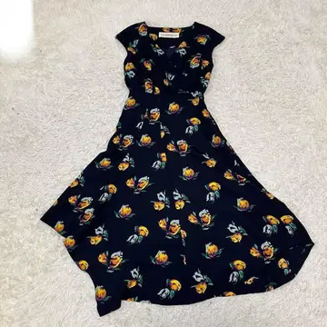 shinzone 신존 꽃무늬 롱 원피스 프렌치 슬리브