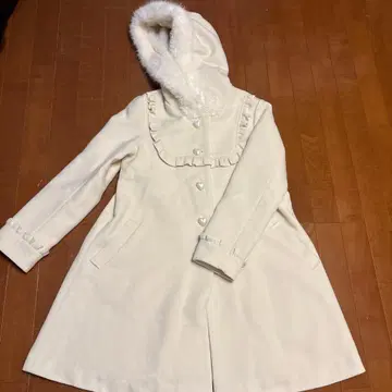 See Honey 화이트 롱 코트