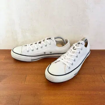 새상품급 컨버스 올스타 25.0cm 화이트 천연 가죽 791