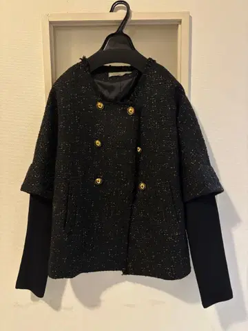 디어리움 노카라 더블 버튼 자켓