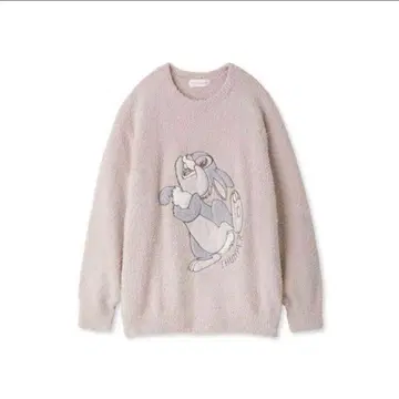 스나이델 홈 디즈니 밤비/티거 자카드 풀오버 핑크