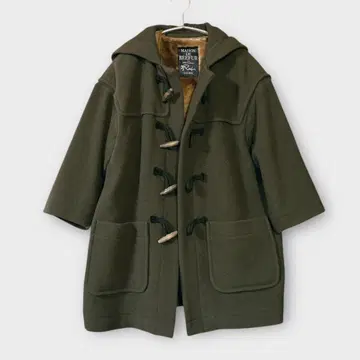 새상품급 메종 드 리퍼 멜톤 코쿤 더플 코트 라이너 카키