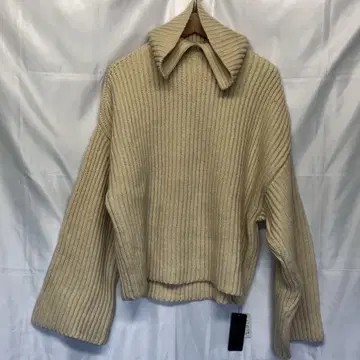 HARE 하레 터틀넥 니트 택 포함 화이트 스웨터 S 여성용