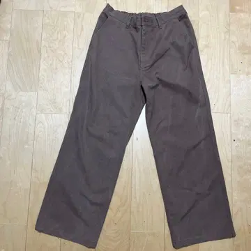 Ffein 브라운 스트레이트 데님 L