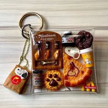 가챠 파우치 카페 브라운 PEANUTS