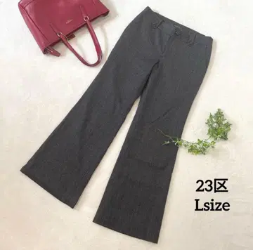 팬츠 바지 23구 L 사이즈 울 여성용 블랙 라메