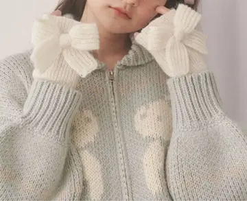 [택 포함 새상품] 리본리본 니트 그로브