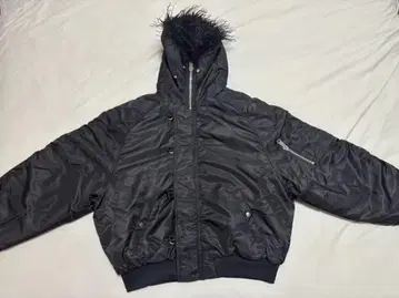 NO/FAITH STUDIOS 프린지 다운 자켓 블랙