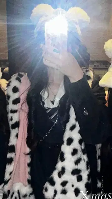 미키마우스풍 화이트 니트 모자 머플러 캡 세트