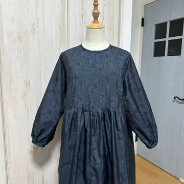 기모노 리메이크 오시마 명주 핀턱 원피스 (L)