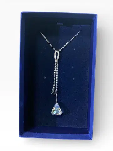 [ 인증서 포함 ] Swarovski 드롭형 목걸이