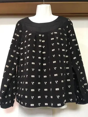 MARY QUANT 긴팔 블라우스 블랙