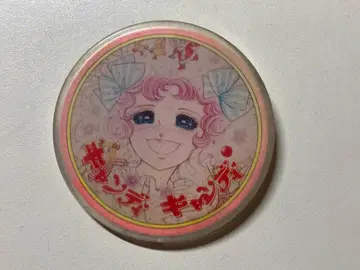 [초레어 쇼와 당시 물건] 캔디캔디 플라스틱제 배지 핑크색 테두리