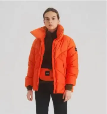 AIGLE 오렌지 다운 자켓