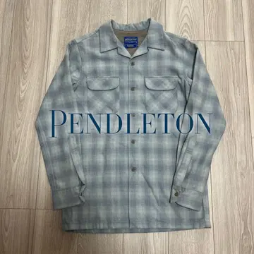 [ 극상 배색 ] 00s PENDLETON 옴브레 체크 셔츠 터콰이즈