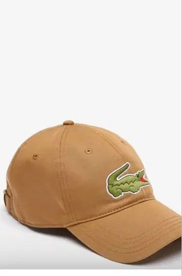 Lacoste 베이지 캡 와니 자수