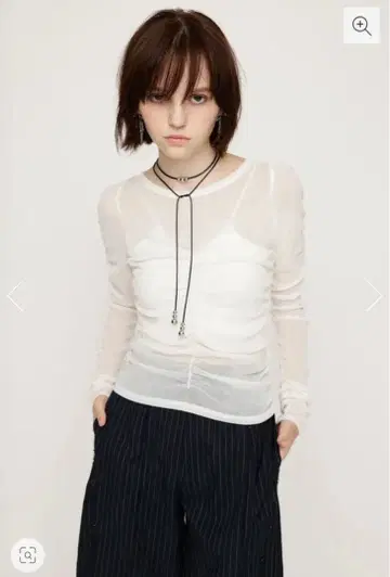 SLY 프론트 개더 퍼프 상의