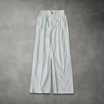 Dazy 화이트 와이드 팬츠 코튼 100% 화이트 S 구제 의류 빈티지