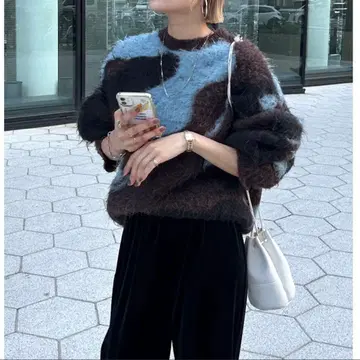 ungrid 뉴앙스 패턴 니트