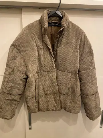 다운 자켓 코듀로이