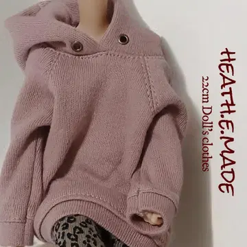 22cm 인형 의류 더스티 핑크 후드티
