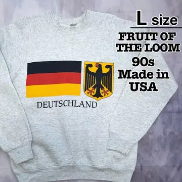 USA제 90s 프룻 오브 더 룸 L 맨투맨 라이트 그레이 독일