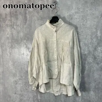 onomatopee 린넨 100% 블라우스