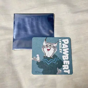 주토피아2 오마이카페 파우버트 드링크 특전 종이 코스터