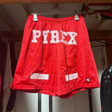 PYREX VISION 메쉬 숏팬츠 레드