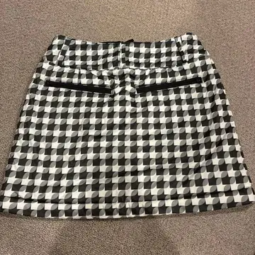 캘러웨이 체크 무늬 스커트 S