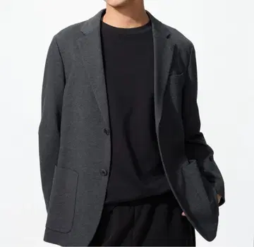 시착만 한 상품 유니클로 컴포트 2B 자켓 다크 그레이 XL