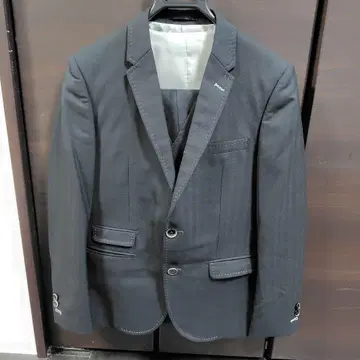 타카큐 다크 그레이 스트라이프 비즈니스 정장