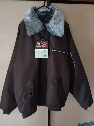 도카잔 SAN DAN 퍼 달린 브라운 자켓 3L