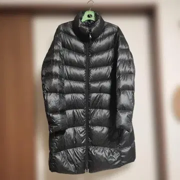 블랙 다운 롱 코트