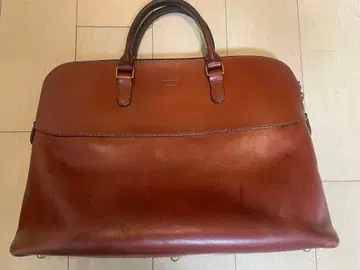 herz 브라운 가죽 비즈니스 백 L 사이즈