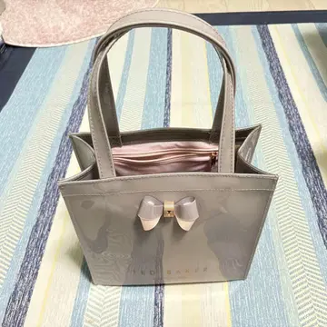 TED BAKER LONDON 토트백 그레이 클리어 리본 여성용 고급