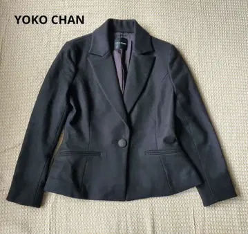 YOKO CHAN 테일러드 자켓 울 펠트 블랙