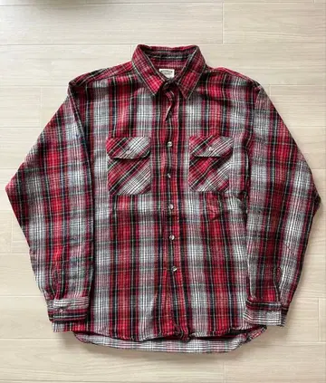 FIVE BROTHER 체크 무늬 플란넬 셔츠 XL