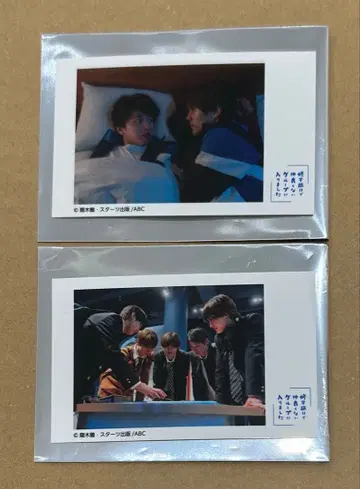 수학여행에서 친하지 않은 그룹에 들어갔습니다 폴라로이드풍 카드 2점