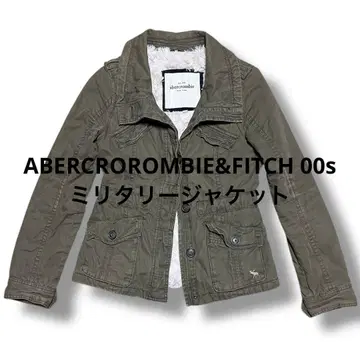 아베크롬비&피치 00s 인조 모피 밀리터리 자켓 Y2K