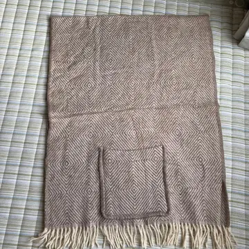 LAPUAN KANKURIT 100% 울 스톨 마리아 브라운