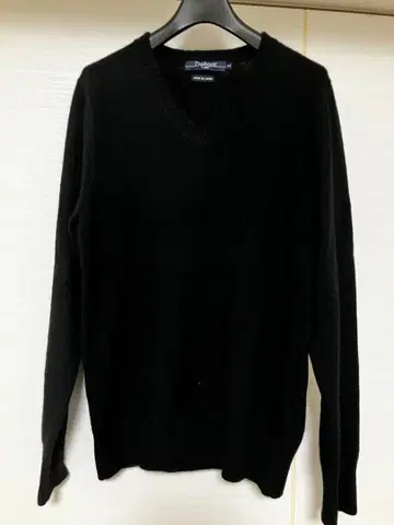 [ Detour ] 남성용 니트 스웨터 캐시미어 100% 44 블랙