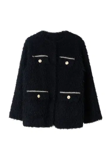 Royal Faux Fur Coat black