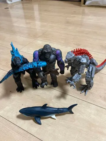 3체 고질라 킹콩 메카고질라 피규어 덤 포함