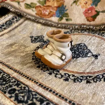 1/6 사이즈 구김 컬 엔지니어 부츠 화이트