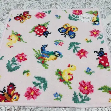 FEILER 꽃과 나비 타월 손수건