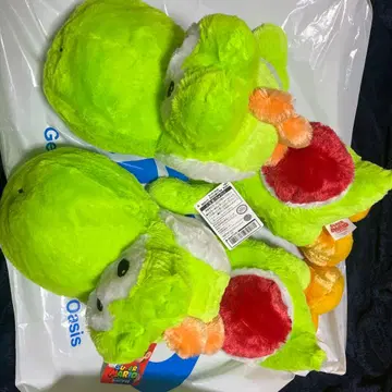 슈퍼 마리오 빅 사이즈 흐물흐물 봉제 인형 요시 2개 세트